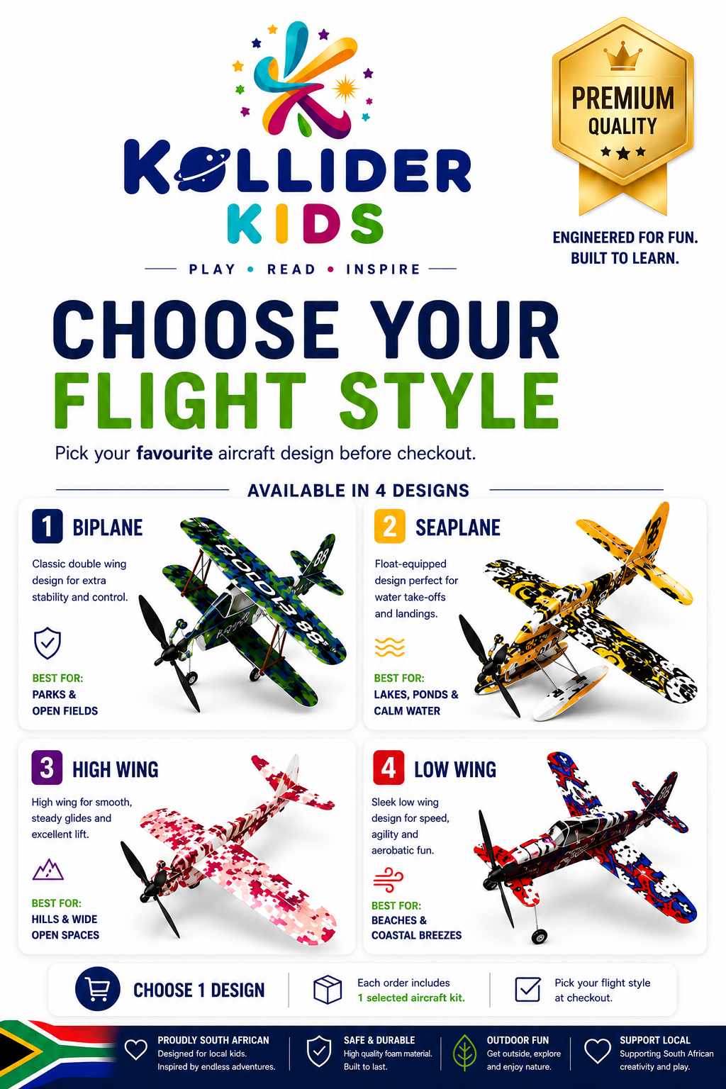 Kollider Kids AeroMind™ – Advanced STEM Aircraft Building Set