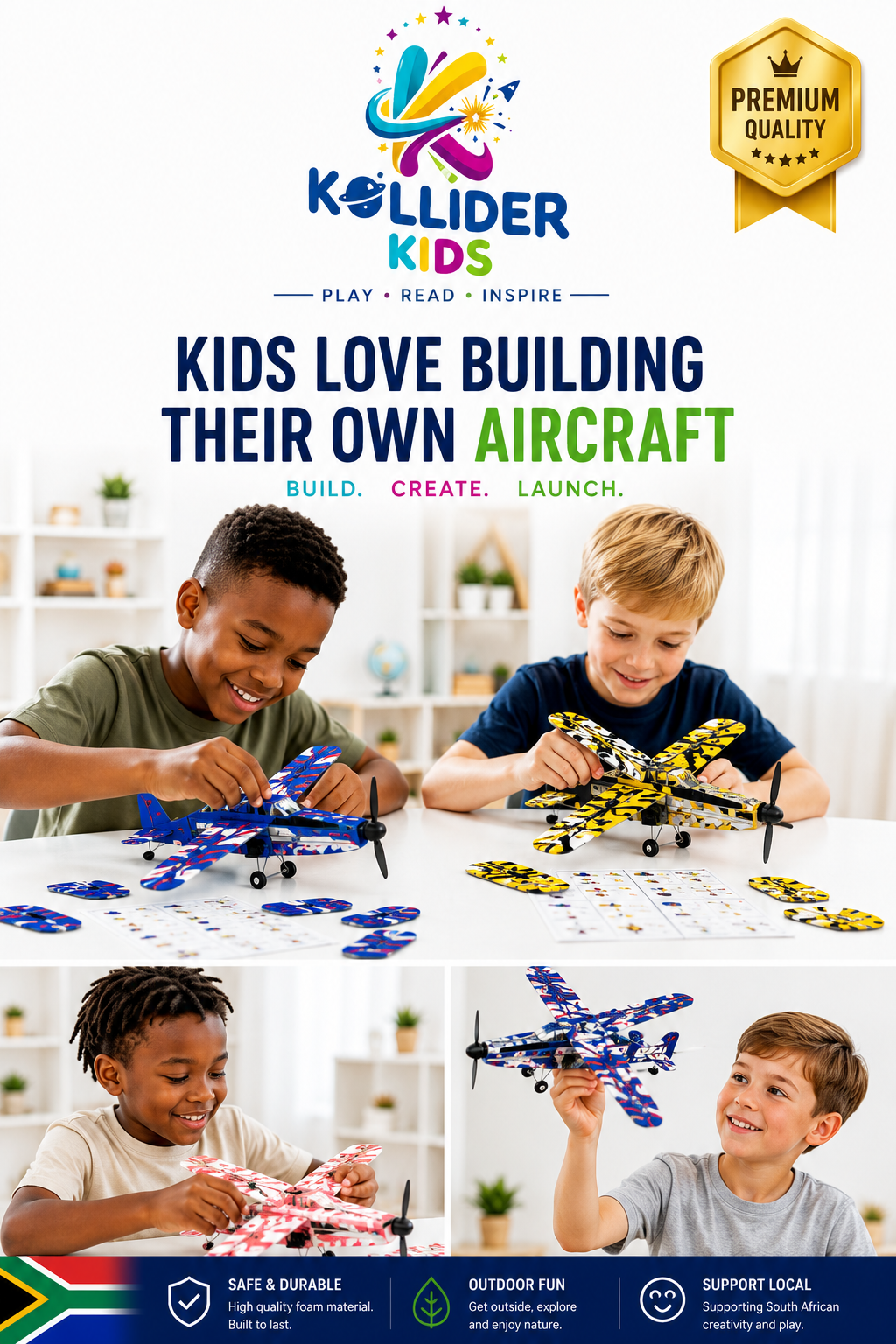 Kollider Kids AeroMind™ – Advanced STEM Aircraft Building Set