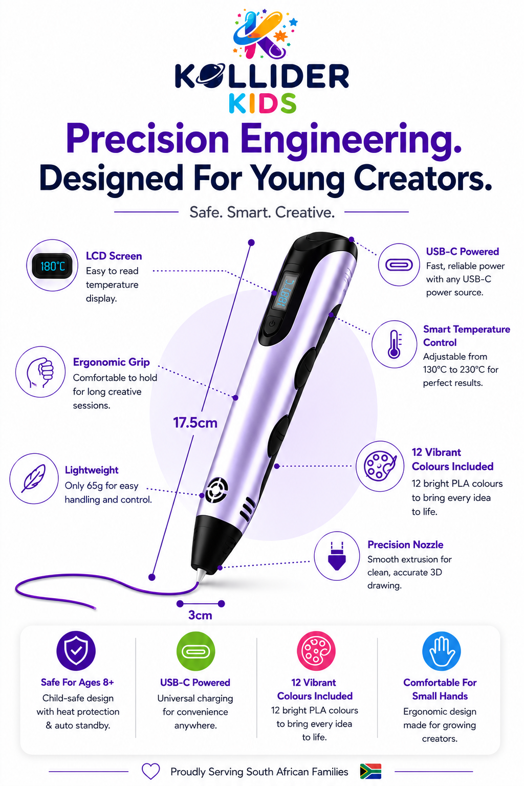 Kollider Kids™ 3D Creative Engineering Pen